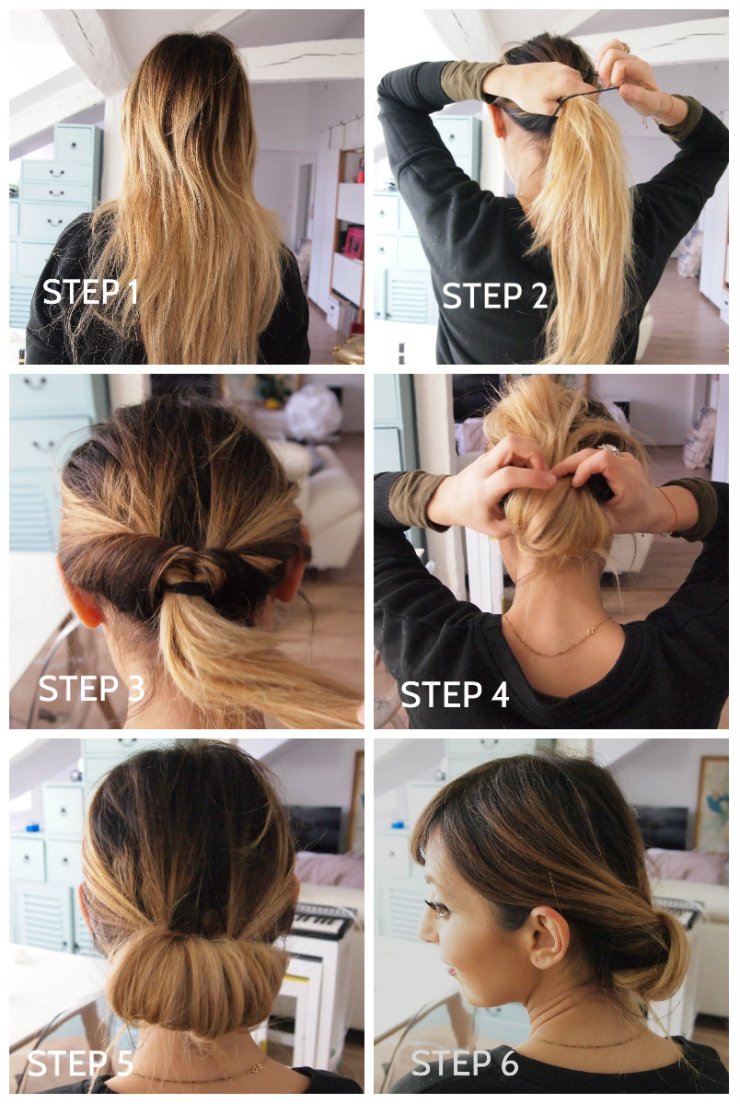 amourblogetbeaute tuto coiffure 1 - chignon easy